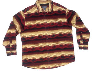 Woolrich Shirt Men Large Western Country Ruby Navajo Blanket Western Long Sleeve